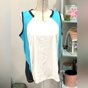 Tail Women's Blue and White Sleeveless Top